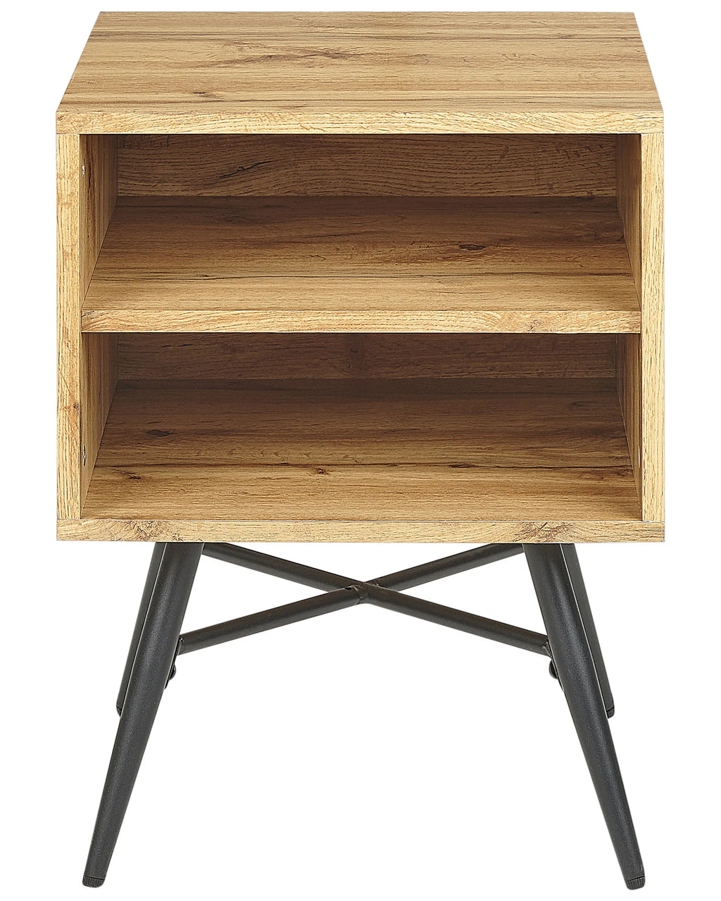 Bedside Table LUBOCK Light Brown