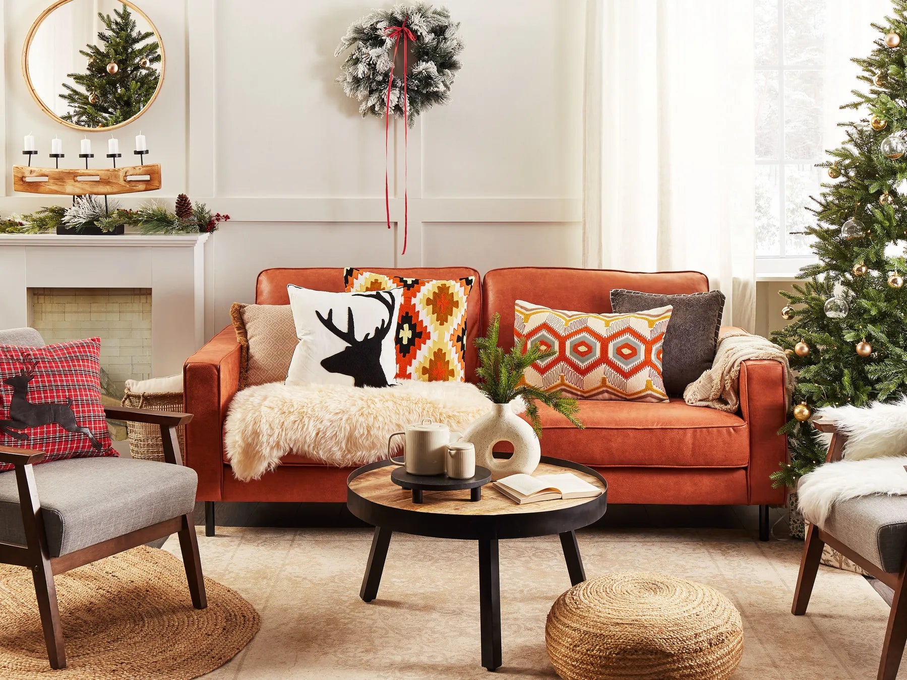 Pouffe TIFELT Jute Beige