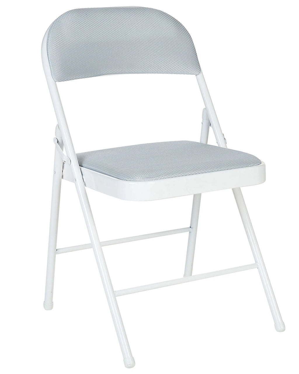 Set of 4 Folding Chairs SPARKS Light Grey
