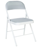 Set of 4 Folding Chairs SPARKS Light Grey