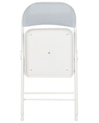 Set of 4 Folding Chairs SPARKS Light Grey