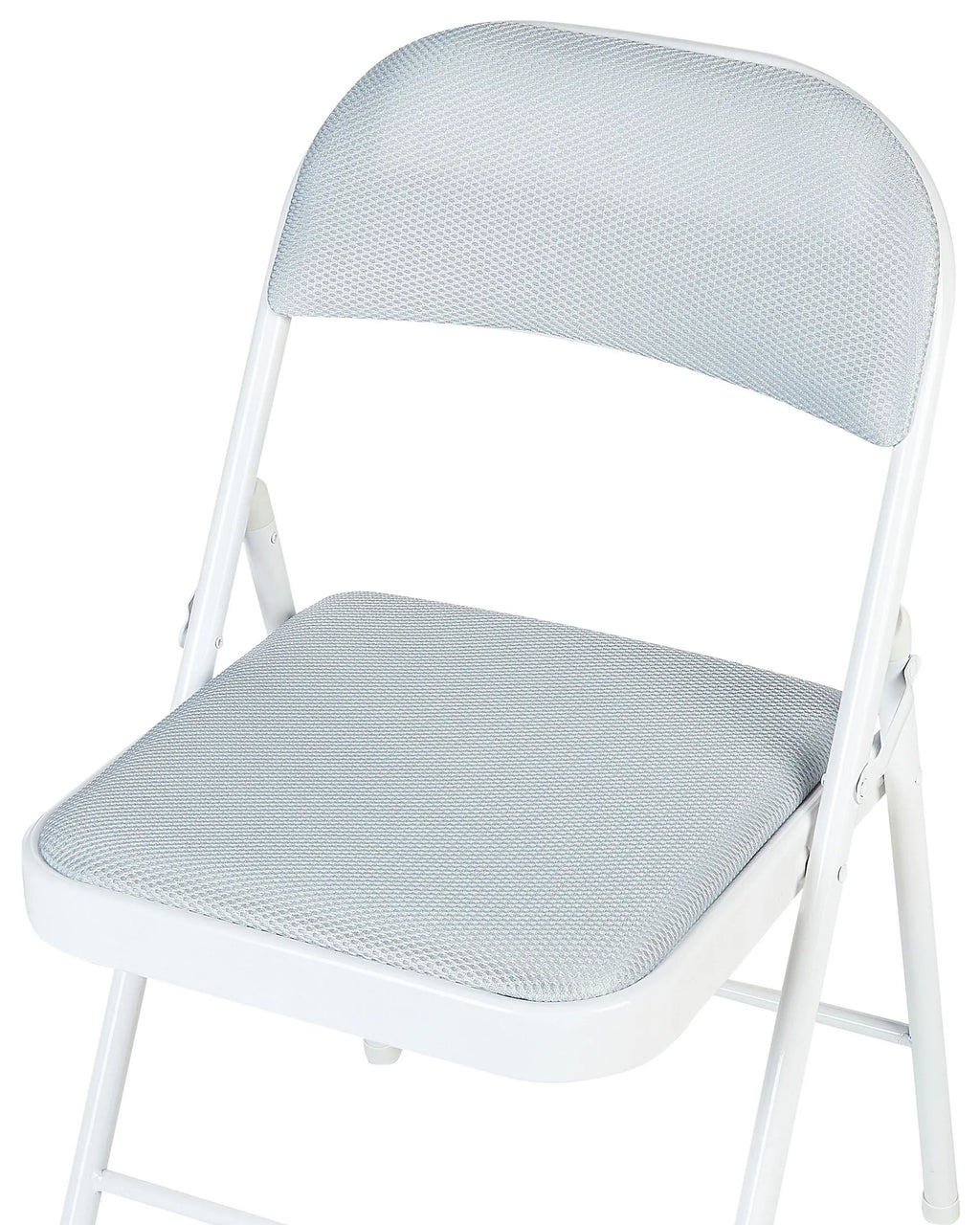 Set of 4 Folding Chairs SPARKS Light Grey