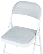 Set of 4 Folding Chairs SPARKS Light Grey