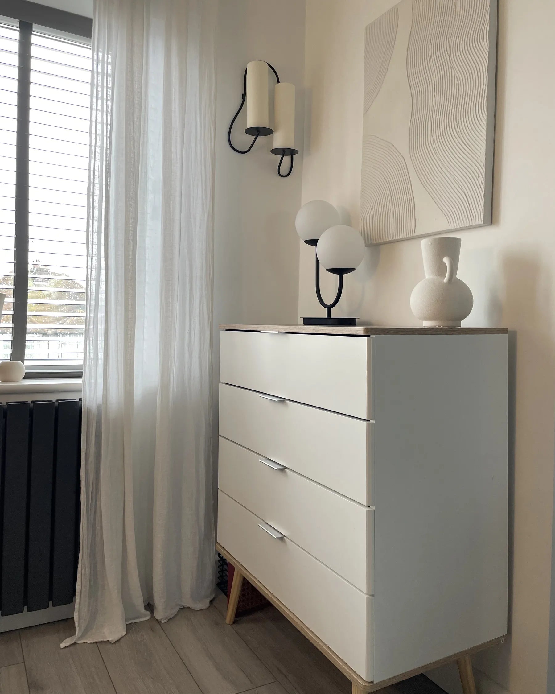 4 Drawer Chest WALPI White