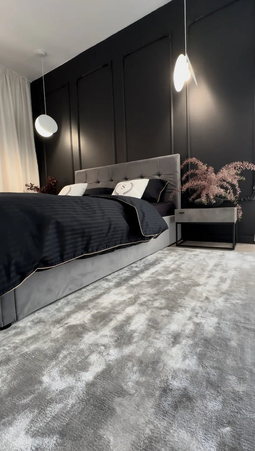 1 Drawer Bedside Table CAIRO Light Grey