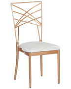 Set of 2 Dining Chairs GIRARD Metal Rose Gold