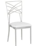 Set of 2 Dining Chairs GIRARD Metal Silver