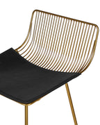 Set of 2 Bar Chairs FREDONIA Metal Gold