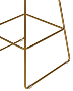 Set of 2 Bar Chairs FREDONIA Metal Gold