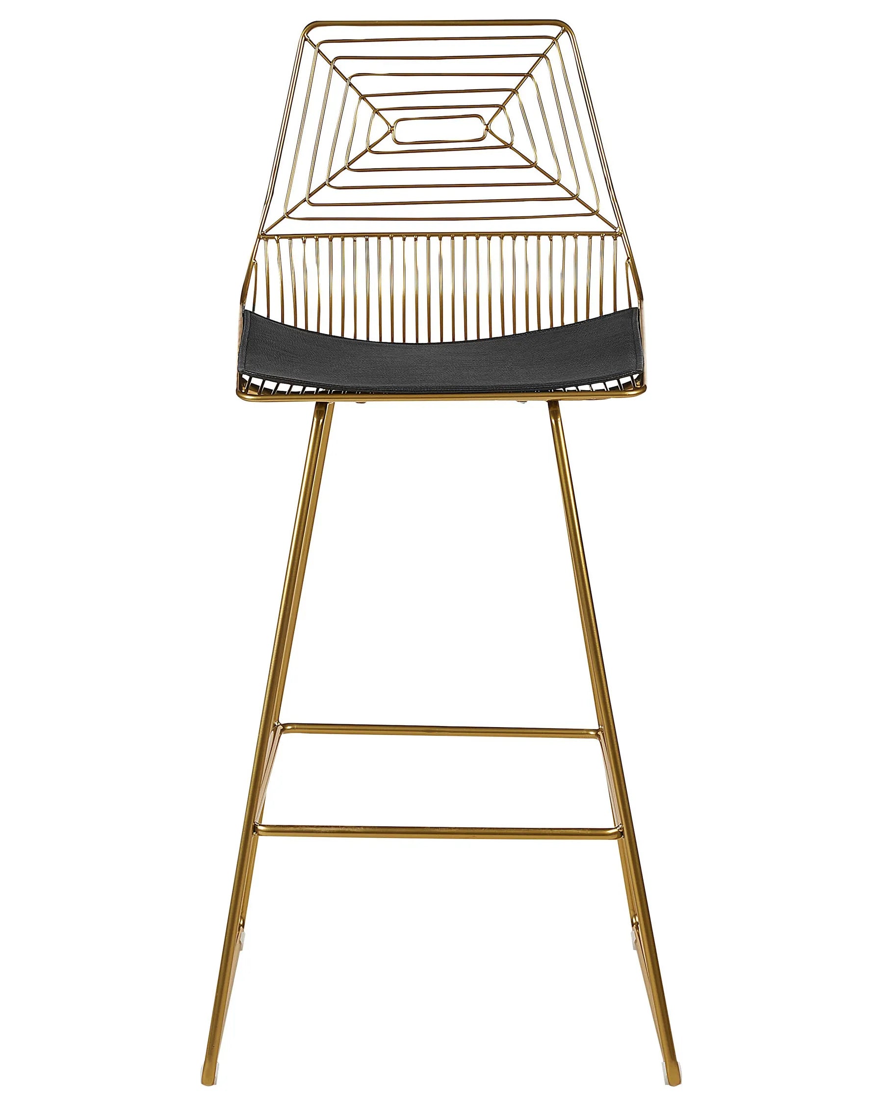 Set of 2 Bar Chairs BISBEE Metal Gold