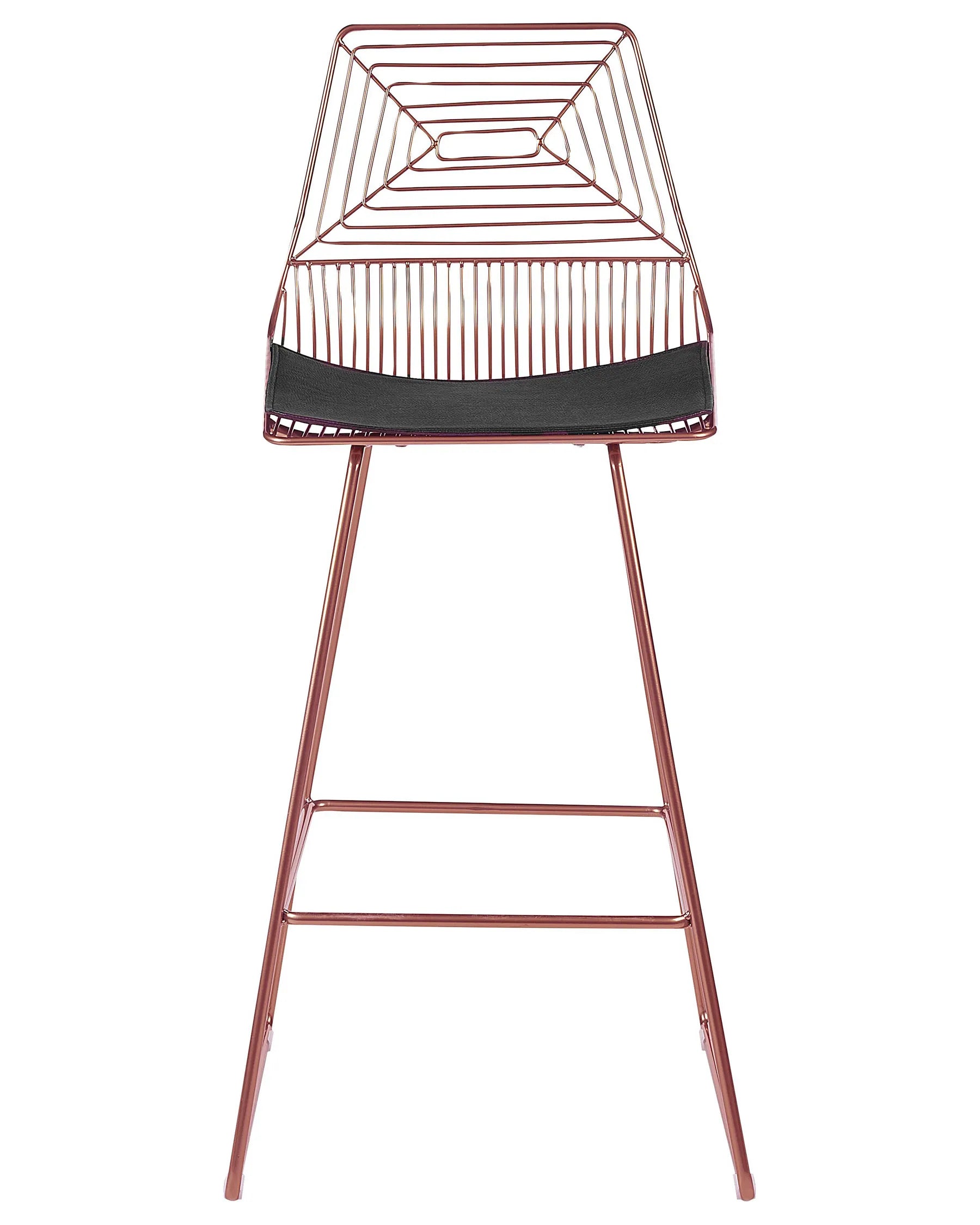 Set of 2 Bar Chairs BISBEE Metal Rose Gold