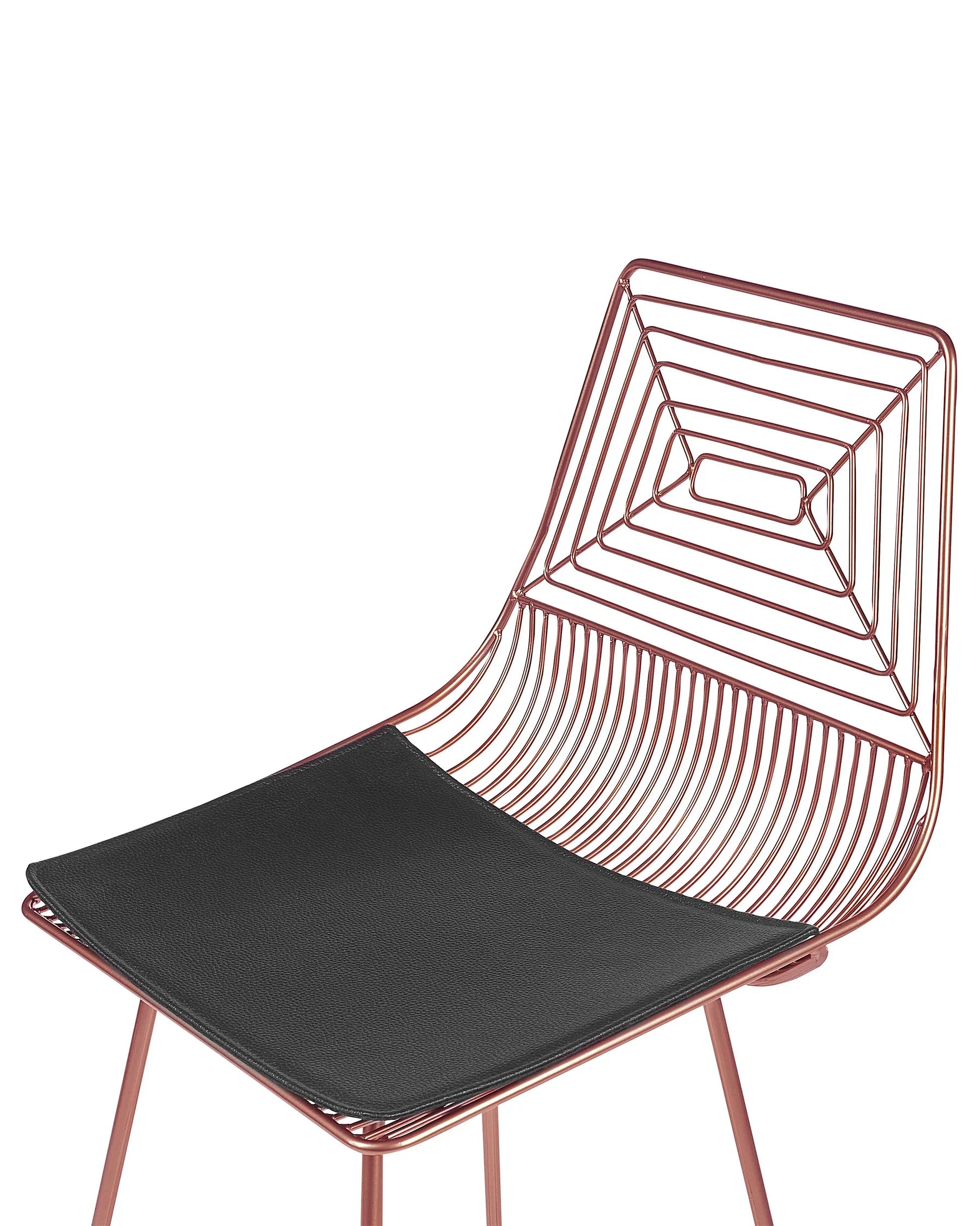 Set of 2 Bar Chairs BISBEE Metal Rose Gold