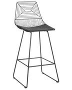 Set of 2 Bar Chairs BISBEE Metal Black