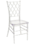 Set of 2 Dining Chairs CLARION Transparent