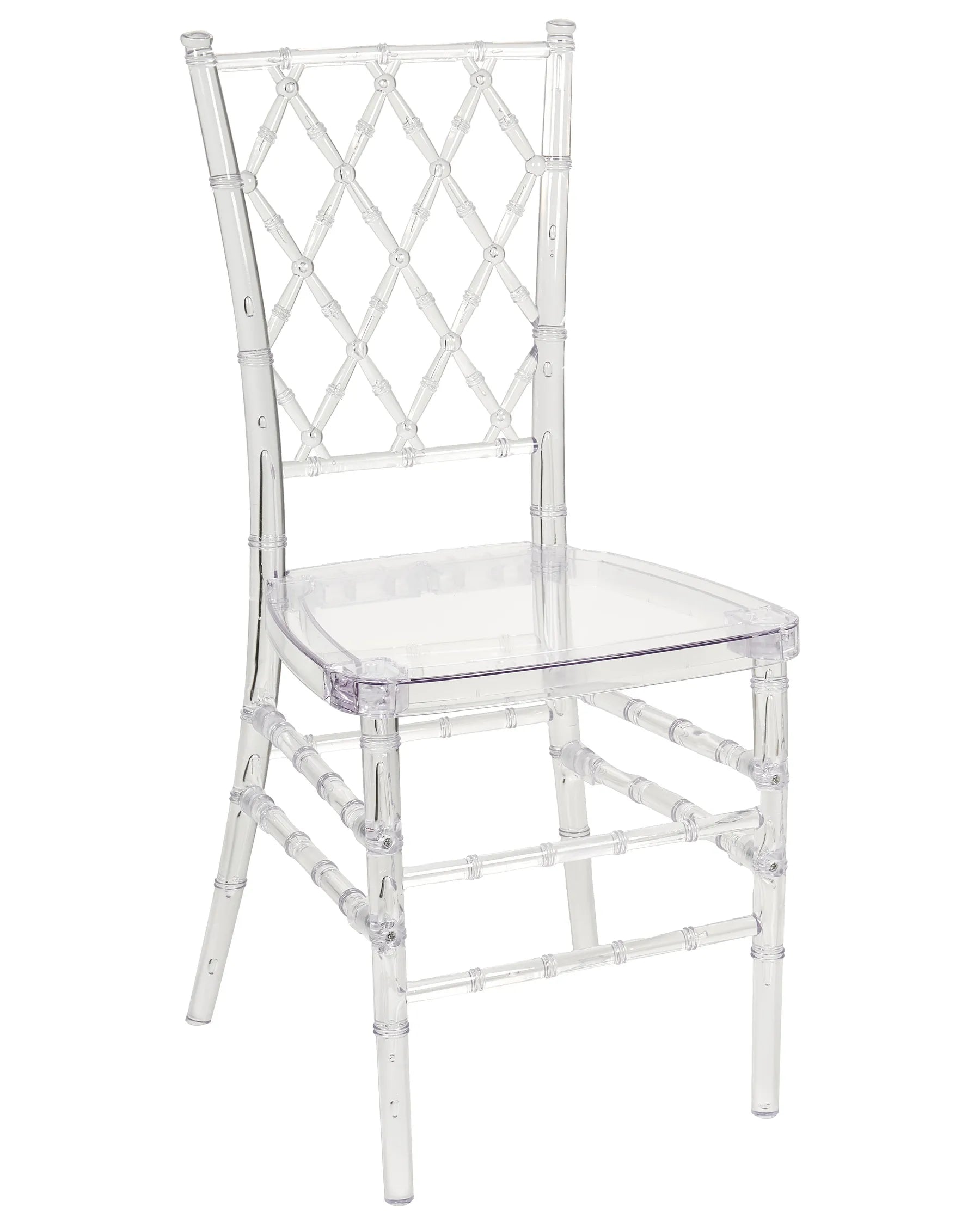 Set of 2 Dining Chairs CLARION Transparent