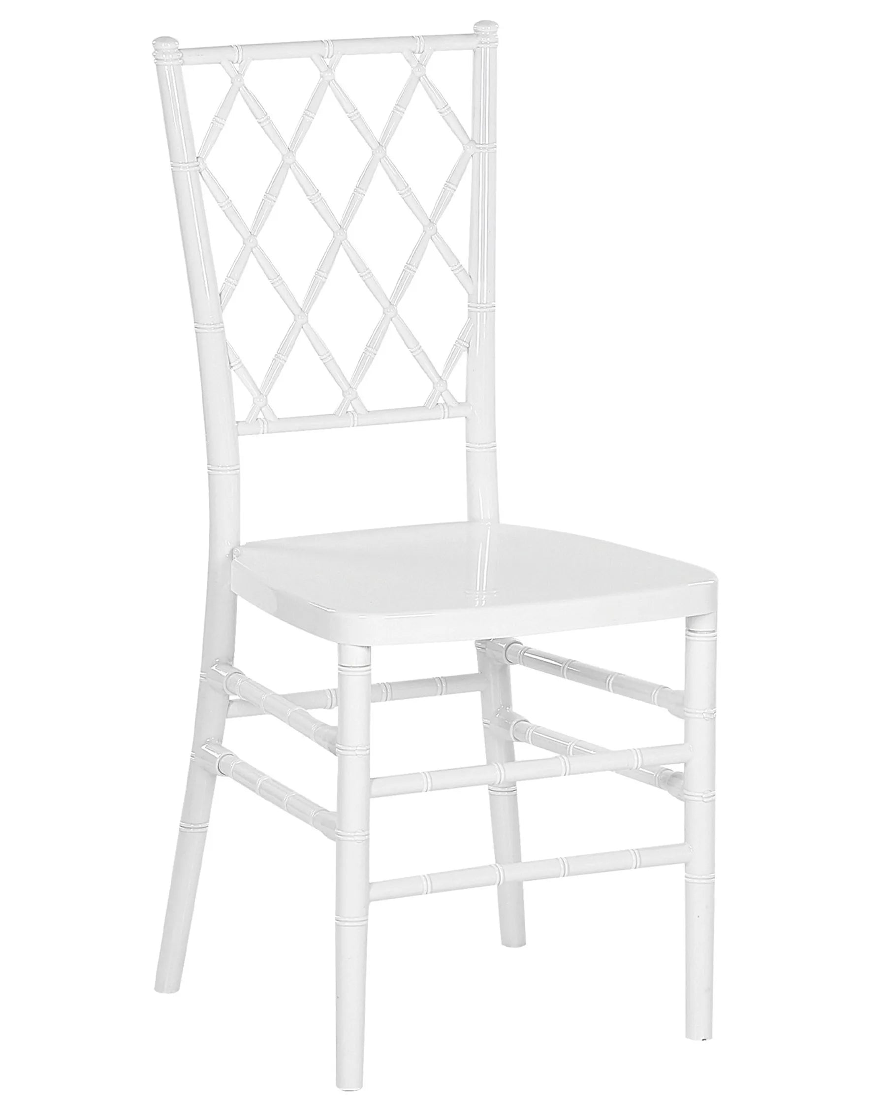 Set of 2 Dining Chairs CLARION White