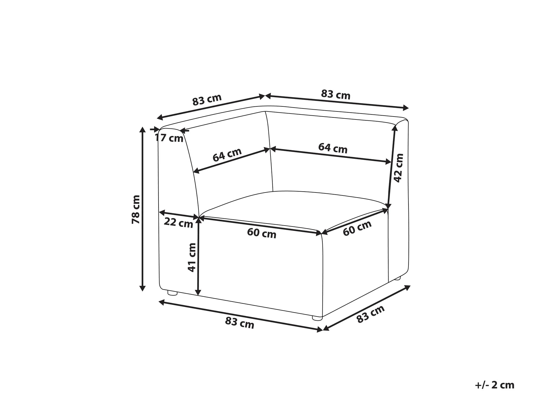 Corner Seat LEMVIG Corduroy Off-White