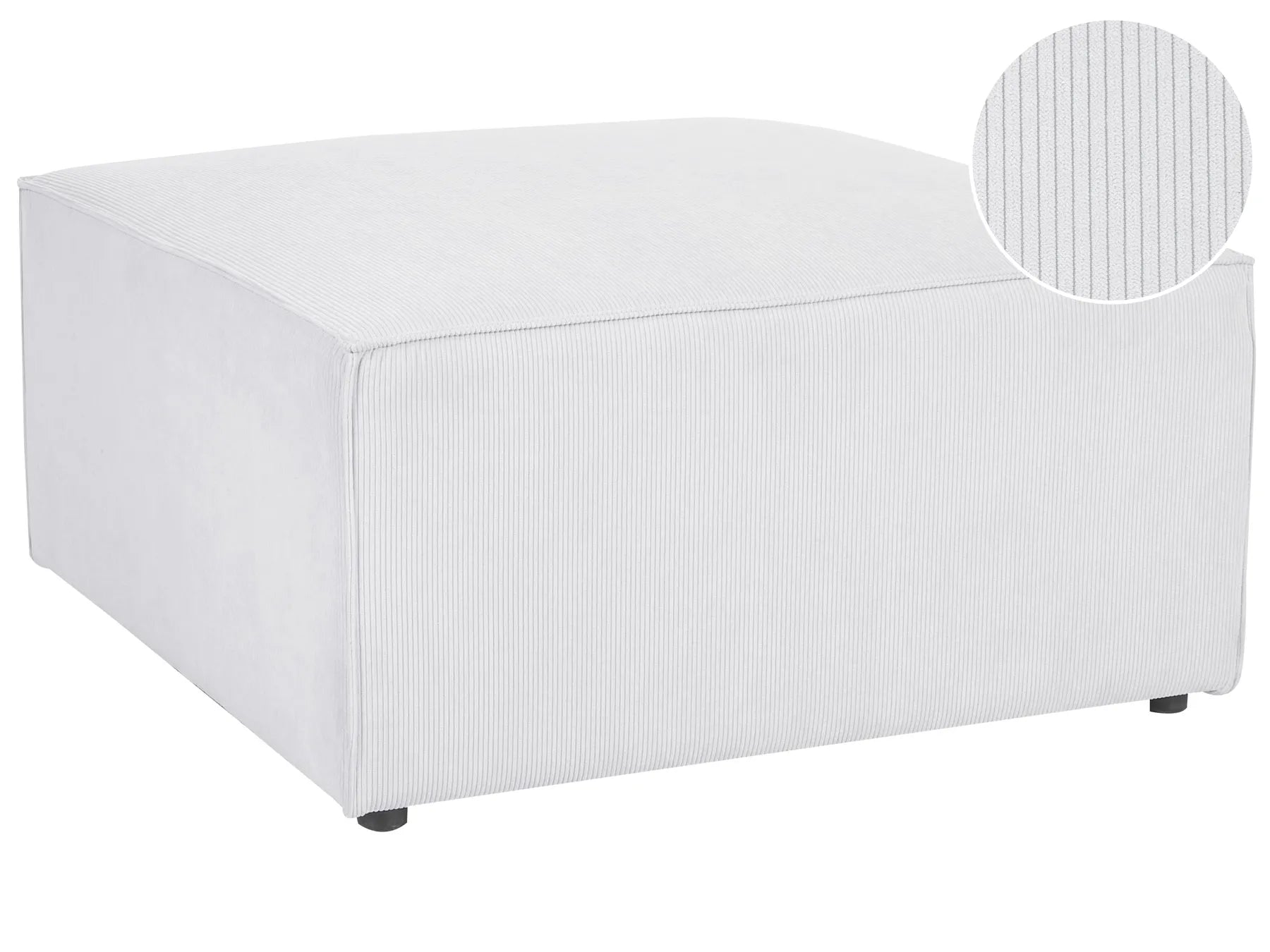Ottoman LEMVIG Corduroy Off-White