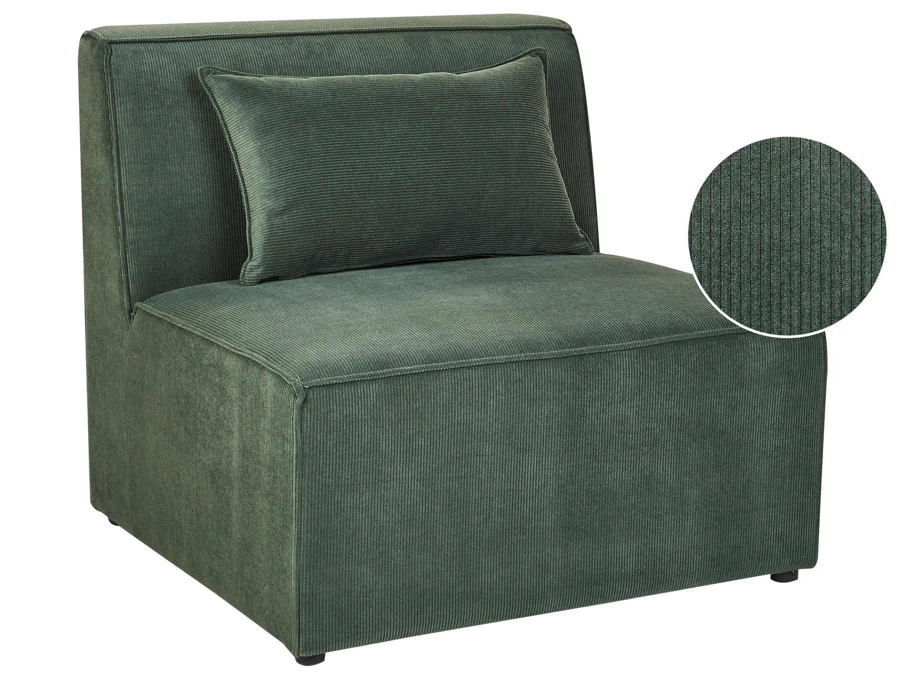 1-Seat Section LEMVIG Corduroy Dark Green