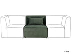 1-Seat Section LEMVIG Corduroy Dark Green