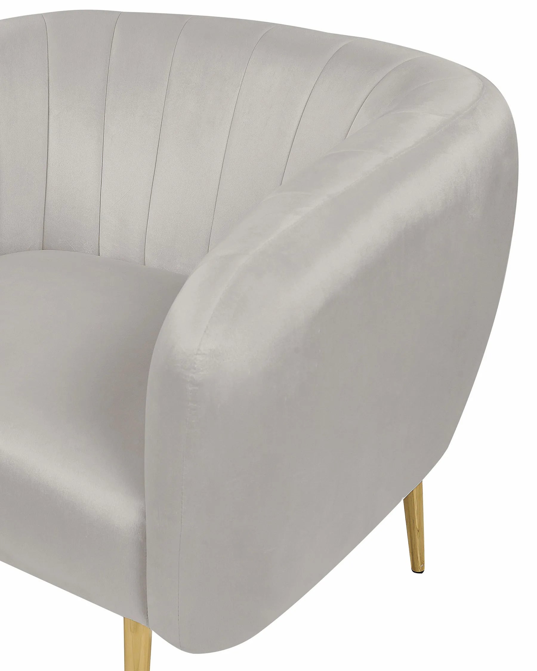 Armchair LACONIA Velvet Light Grey