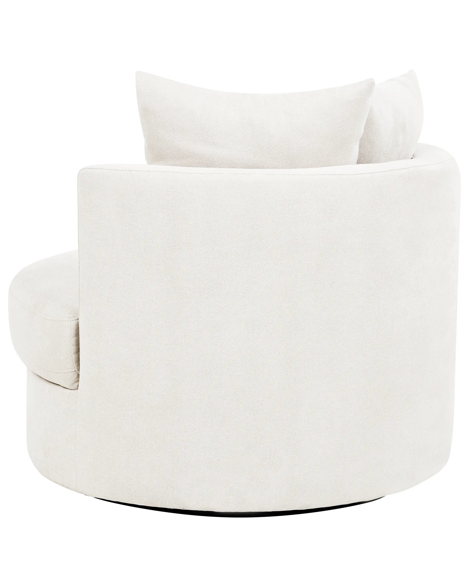 Swivel Armchair DALBY Fabric Light Beige