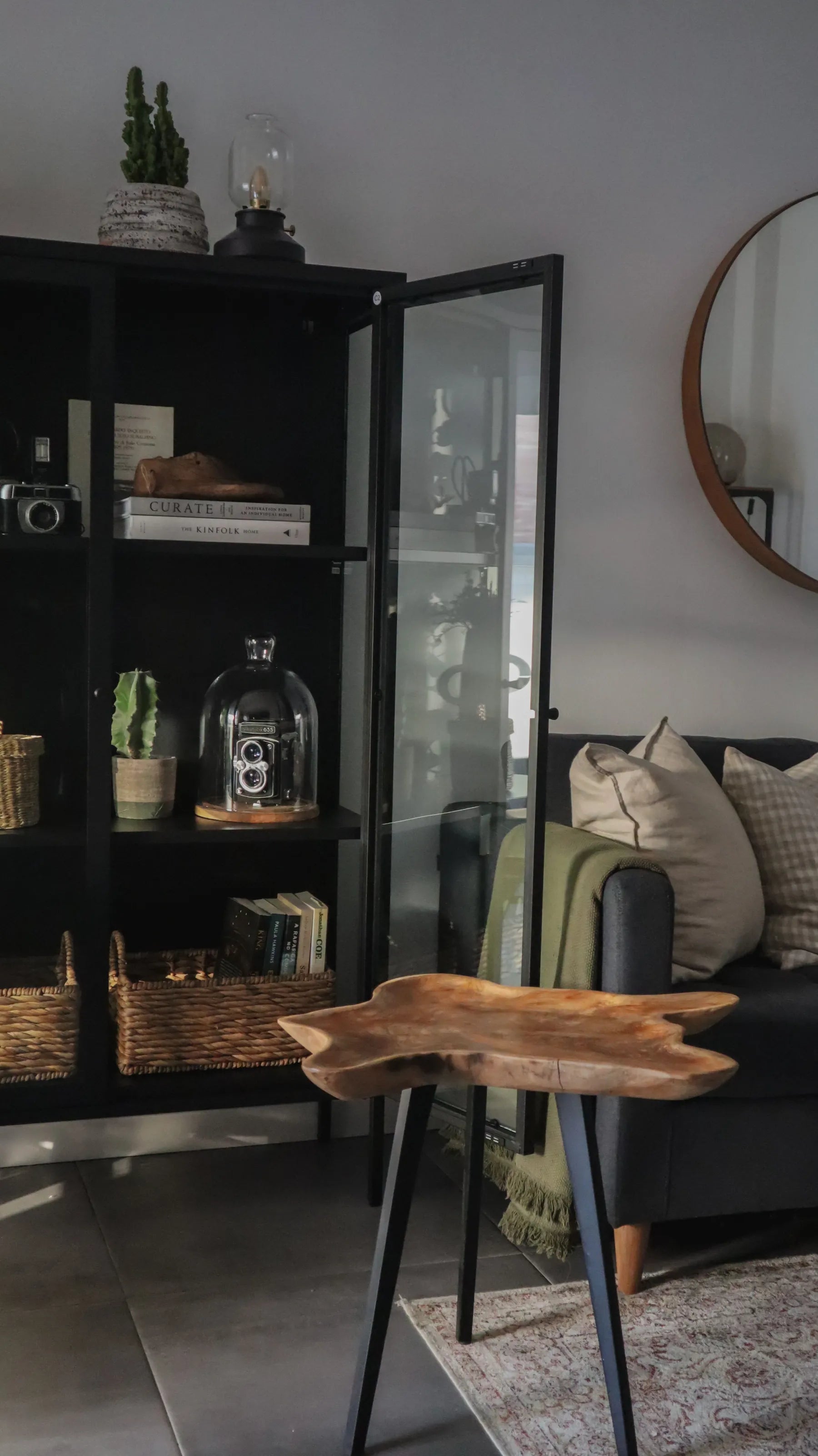 Side Table ELSA Teak Wood Brown