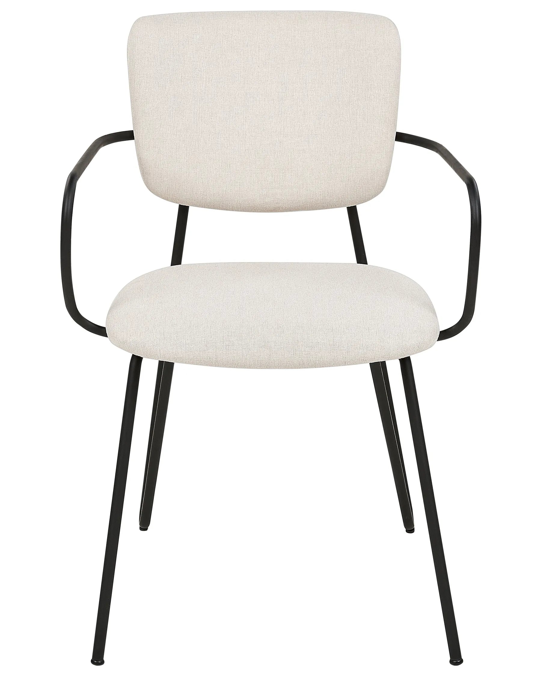 Set of 2 Dining Chairs Off-White