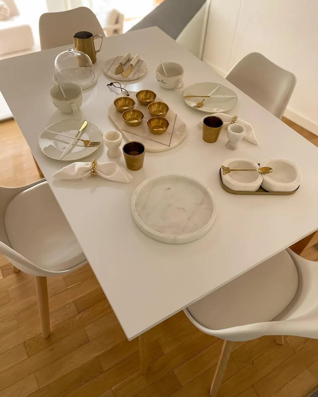 Extending Dining Table SOLA White 140/180 cm 90 cm