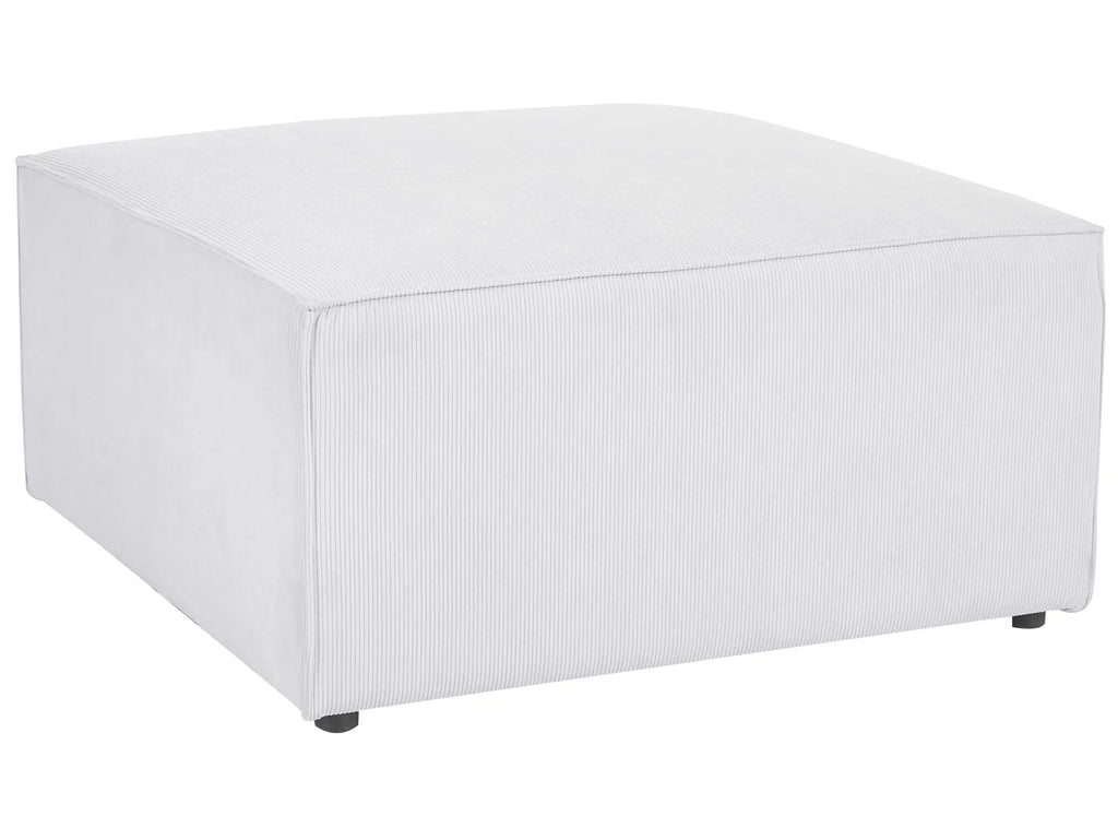 Ottoman LEMVIG Corduroy Off-White