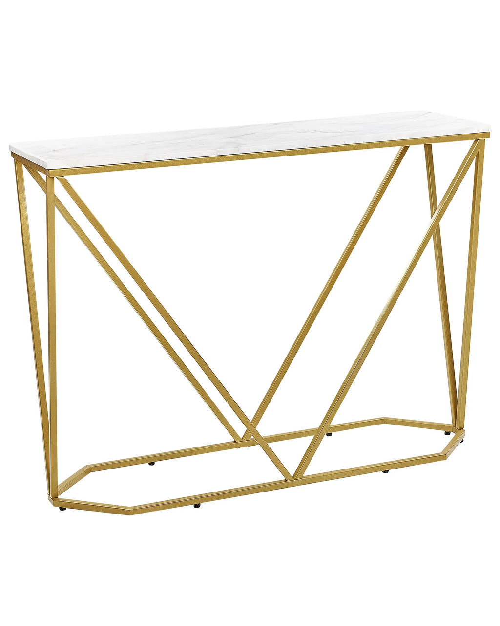 Console Table HAZEN Marble/ Gold