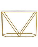 Console Table HAZEN Marble/ Gold