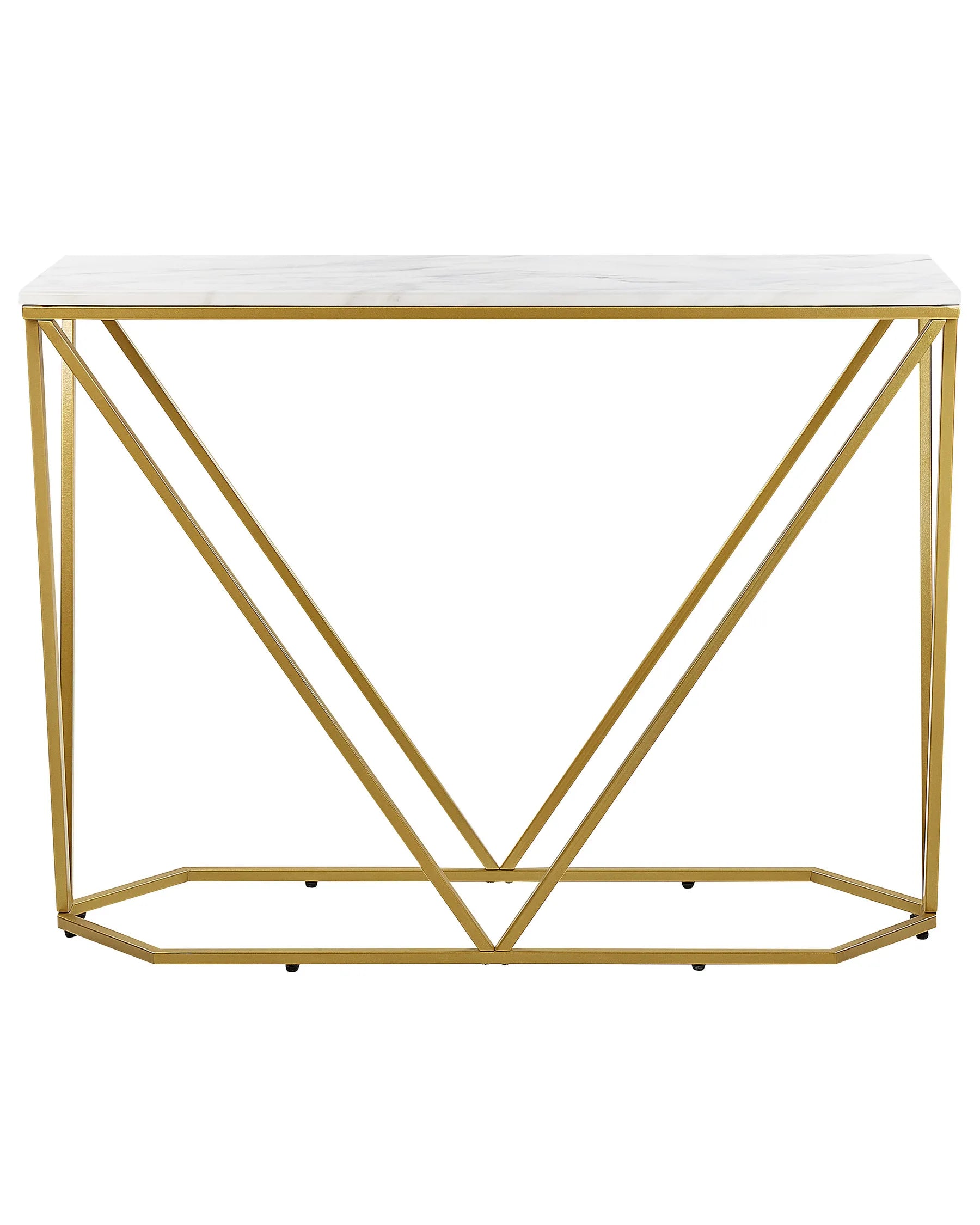 Console Table HAZEN Marble/ Gold