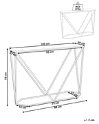 Console Table HAZEN Marble/ Gold