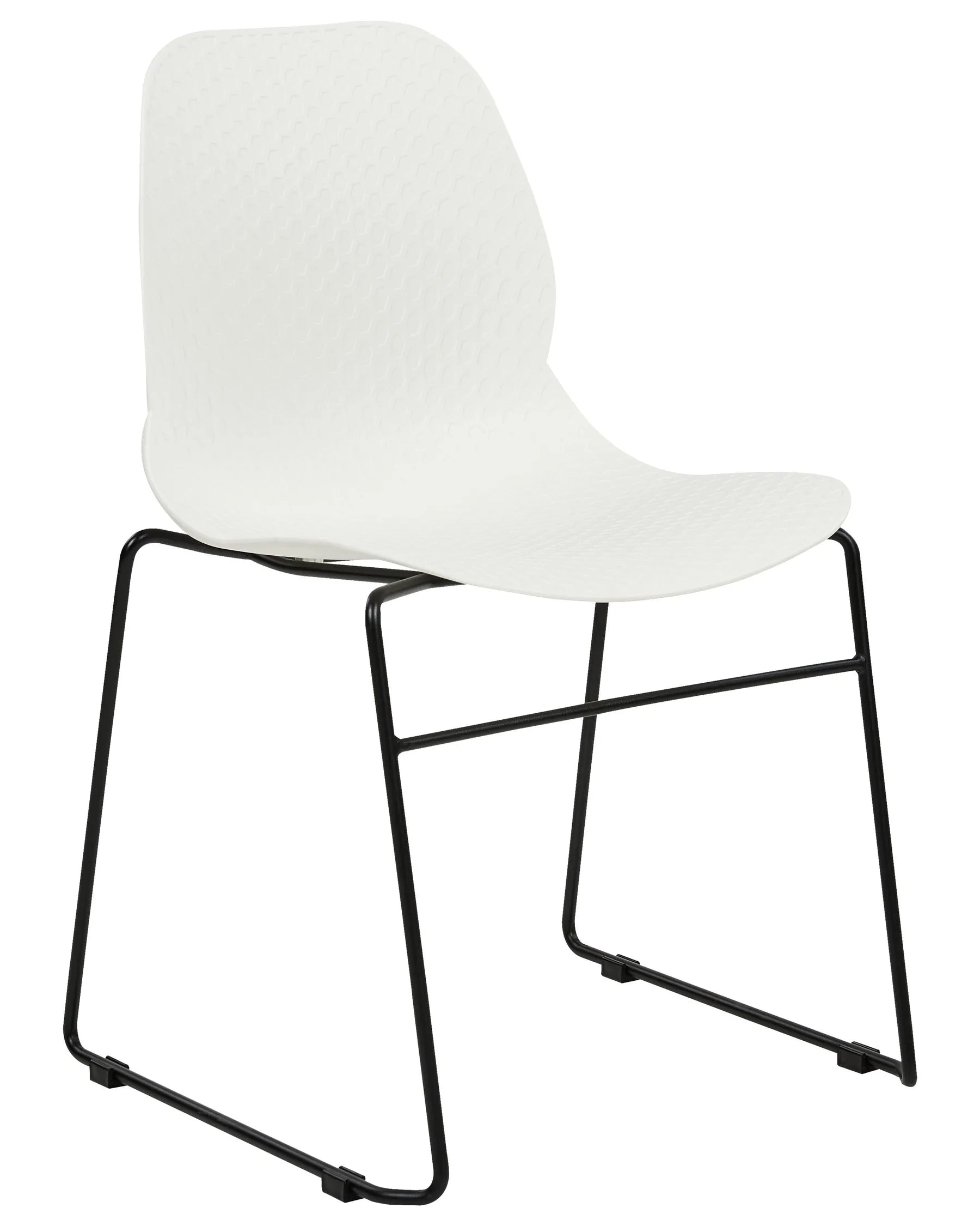 Set of 4 Conference Chairs PANORA White