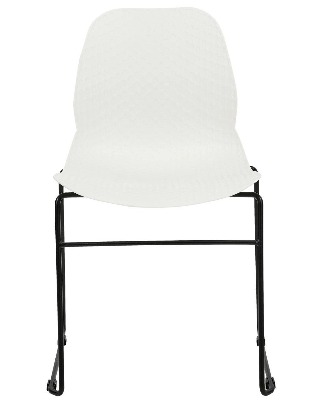 Set of 4 Conference Chairs PANORA White