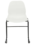 Set of 4 Conference Chairs PANORA White