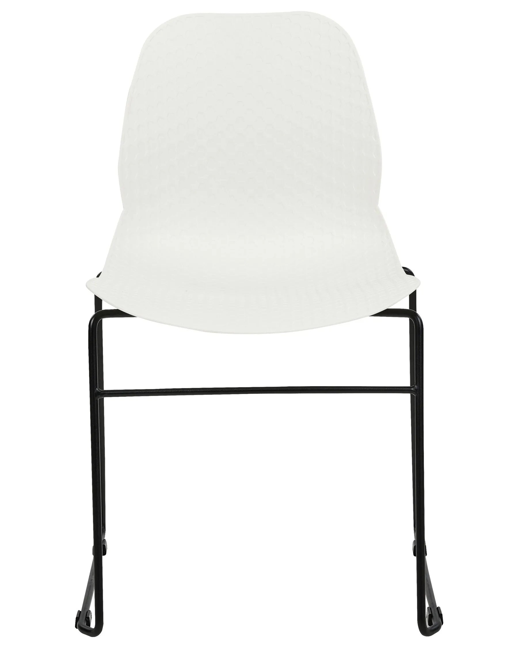 Set of 4 Conference Chairs PANORA White