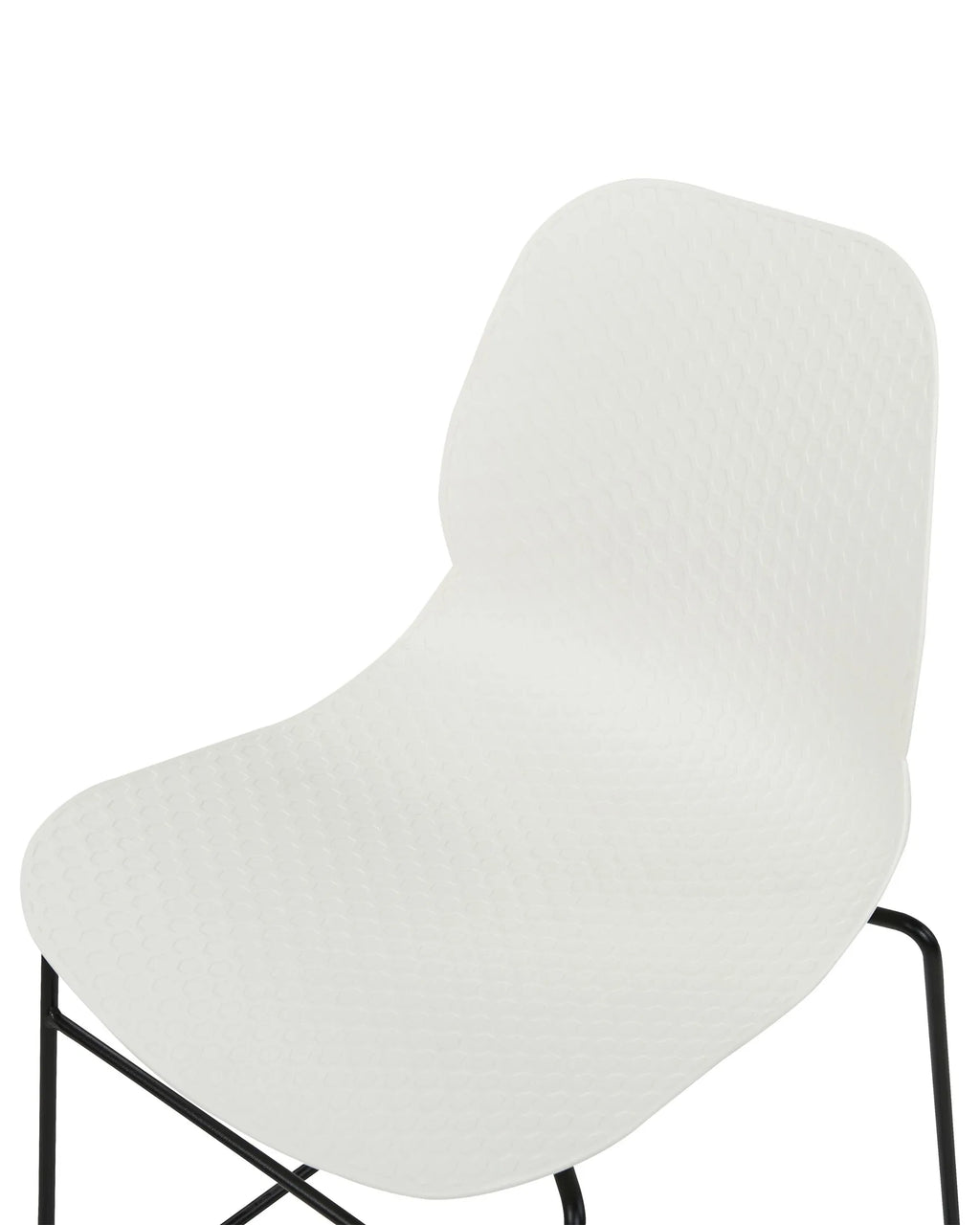 Set of 4 Conference Chairs PANORA White