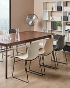 Set of 4 Conference Chairs PANORA White