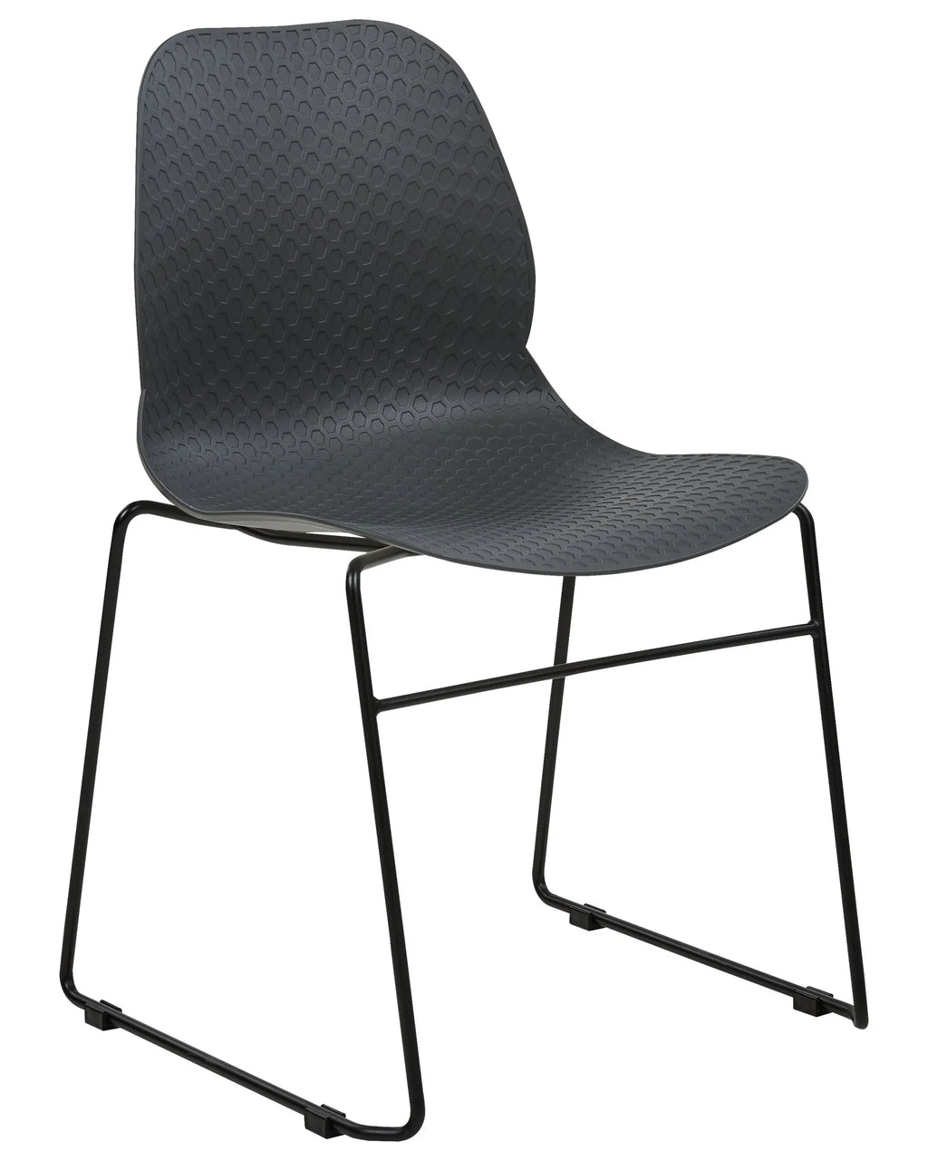 Set of 4 Conference Chairs PANORA Dark Grey