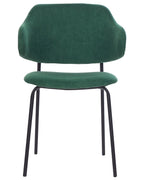 Set of 2 Dining Chairs KENAI Dark Green