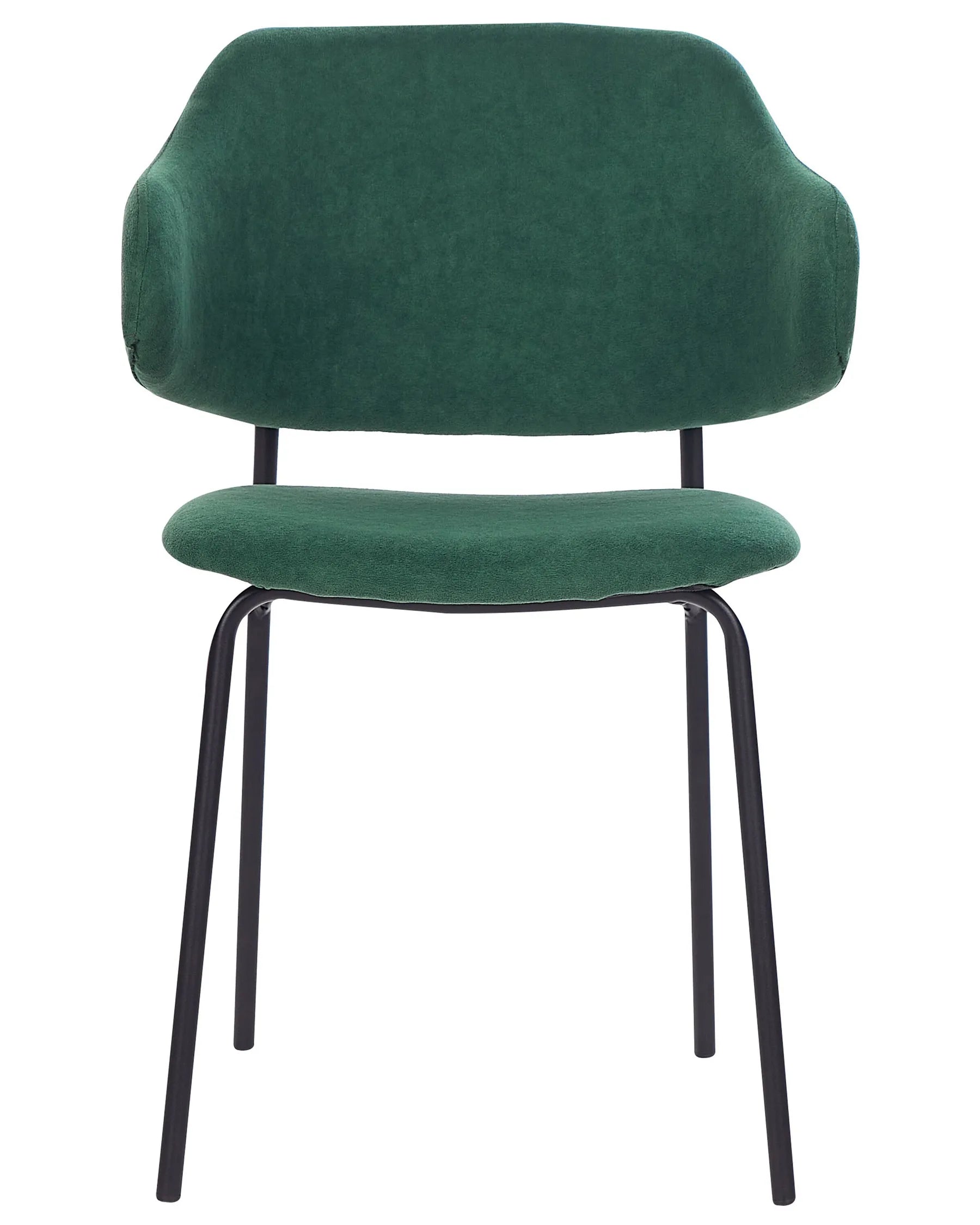 Set of 2 Dining Chairs KENAI Dark Green