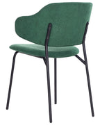 Set of 2 Dining Chairs KENAI Dark Green