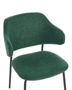 Set of 2 Dining Chairs KENAI Dark Green