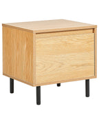 1 Drawer Bedside Table NIKEA Light Brown