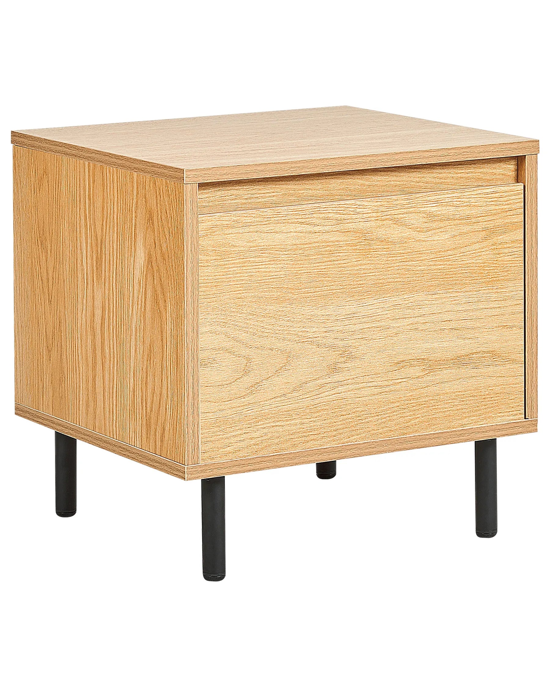 1 Drawer Bedside Table NIKEA Light Brown