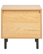 1 Drawer Bedside Table NIKEA Light Brown