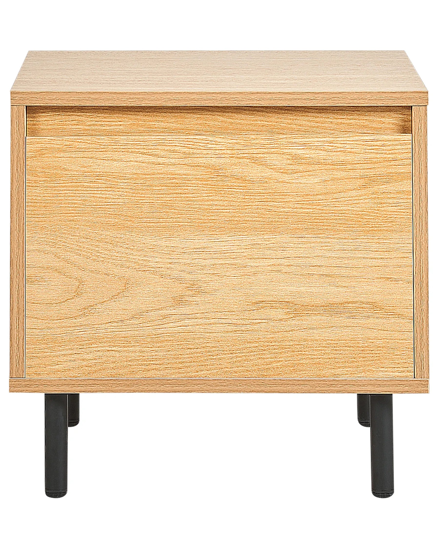 1 Drawer Bedside Table NIKEA Light Brown