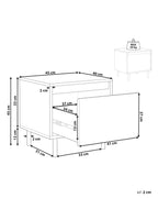 1 Drawer Bedside Table NIKEA Light Brown